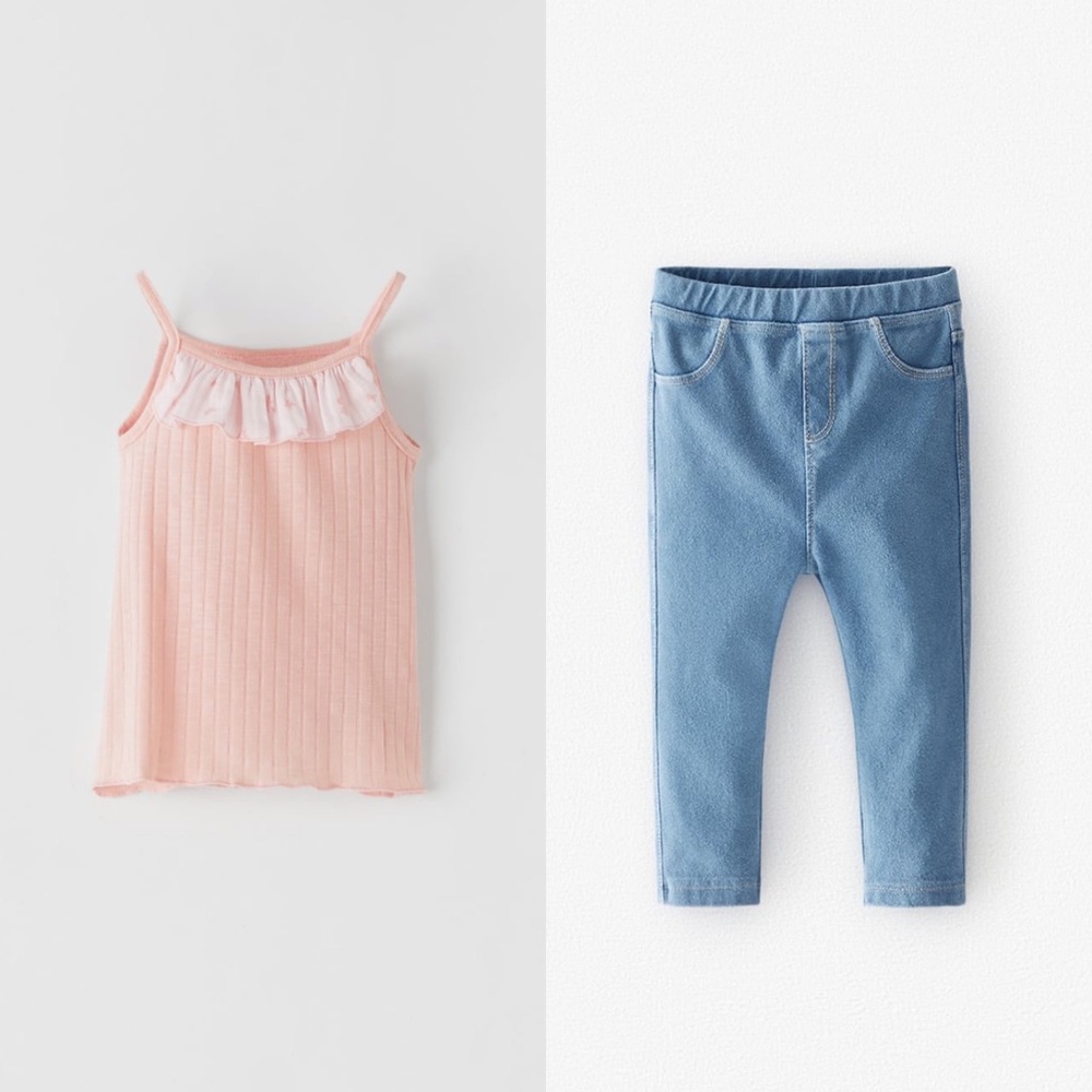 🛑SOLD🛑12-18m Zara top and leggings set